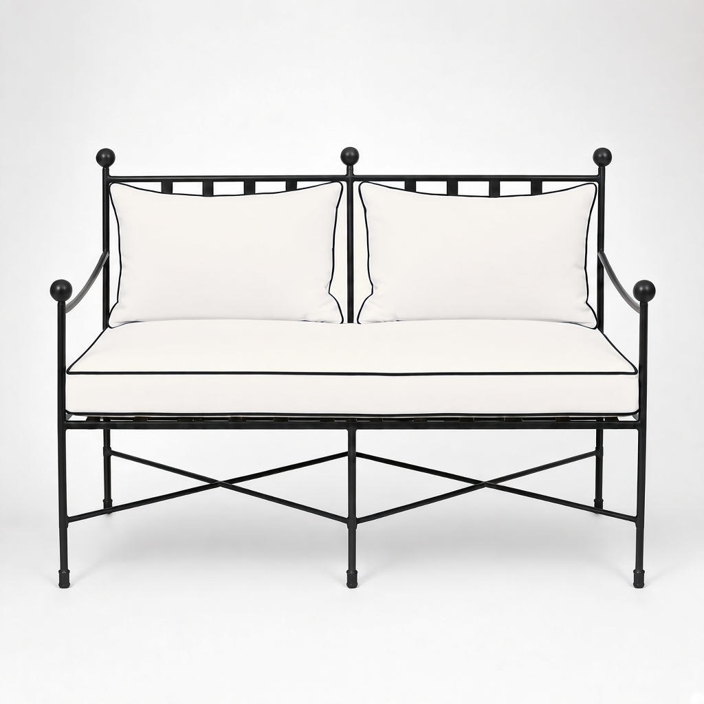 French Black Bench