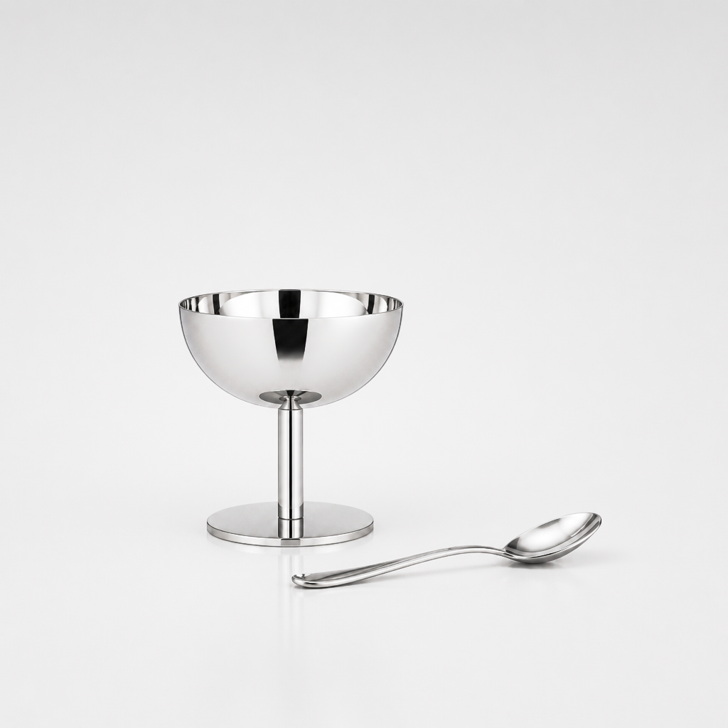 Stainless bowls tall